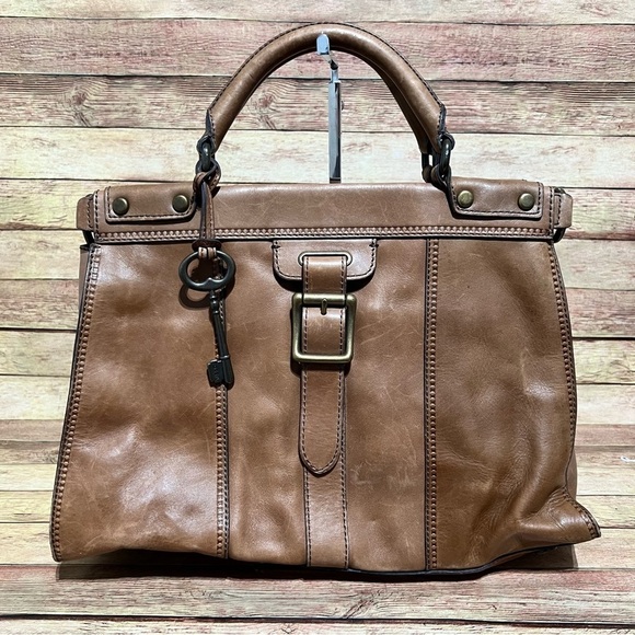 Fossil Brown Leather Vintage Revival Bag